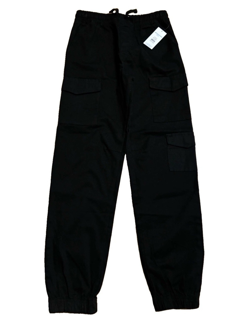 Aeropostale Kids Boys Twill Cargo Jogger Pants - Black - L (14/16)